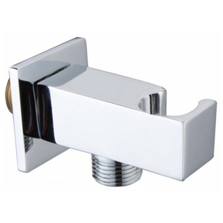 Brass square shower holder with connection
